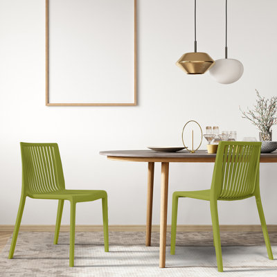 Oroklini Outdoor Stacking Dining Side Chair