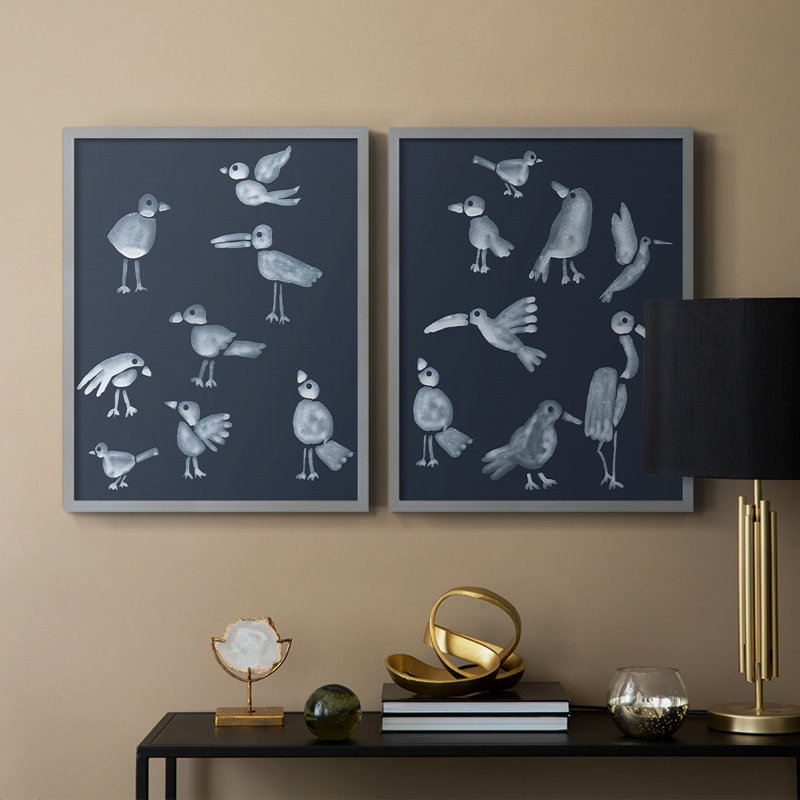 Impression encadrée Flock I-Premium - prêt à être accroché - aucun clou requis - aucun clou requis, Vert, H 15 po x l 24 po