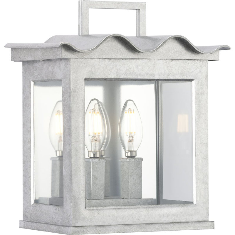 Point Dume Seamoor Galvanized Finish Outdoor Wall Lantern, Galvanized