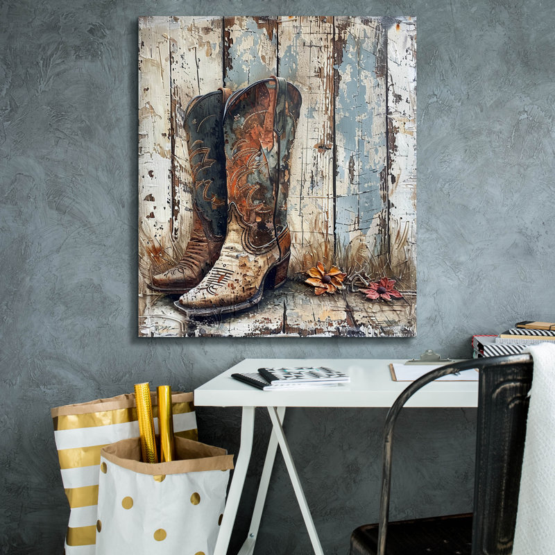«August Bottes 1» par Momart, August Grove, H 30 po x l 26 po x P 1,5 po