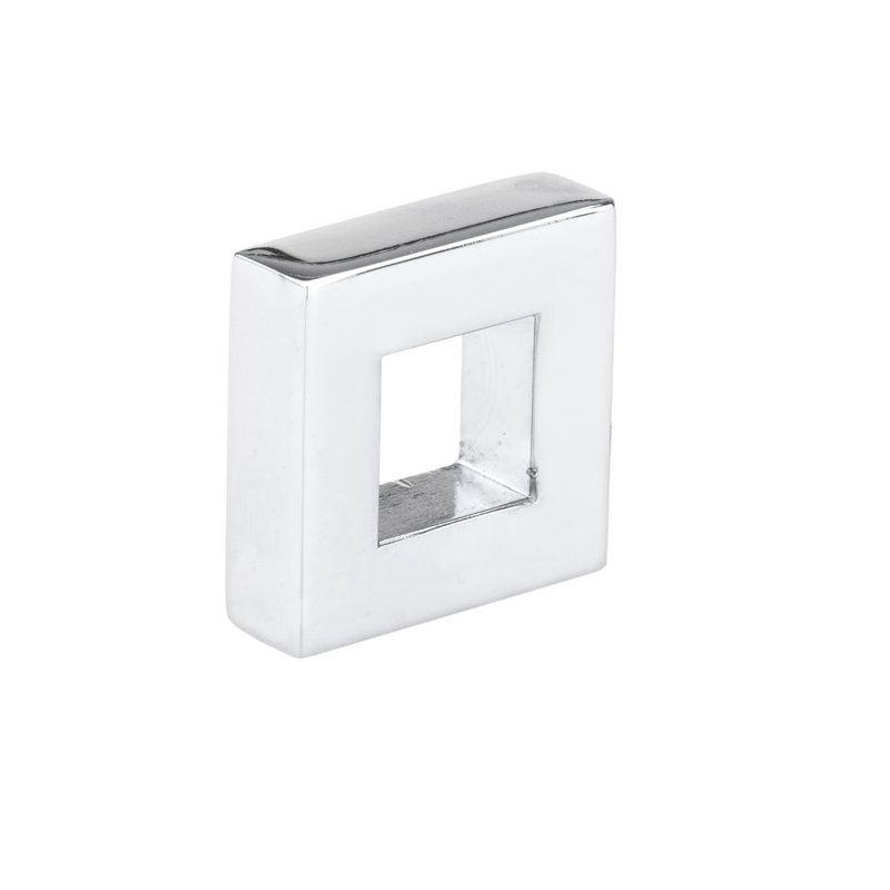 Square Knob, Polished Nickel