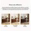 Coiffeuse et commode en bois massif American-Style Vintage