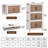 Foldable Storage Bins with Lid with 4Pcs 360Â° Rotatable Wheels Set Of 3