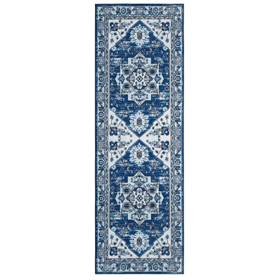 Abstract Machine Printed Area Rug