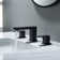 Cube Widespread 2-handle Bathroom Faucet with Drain Assembly