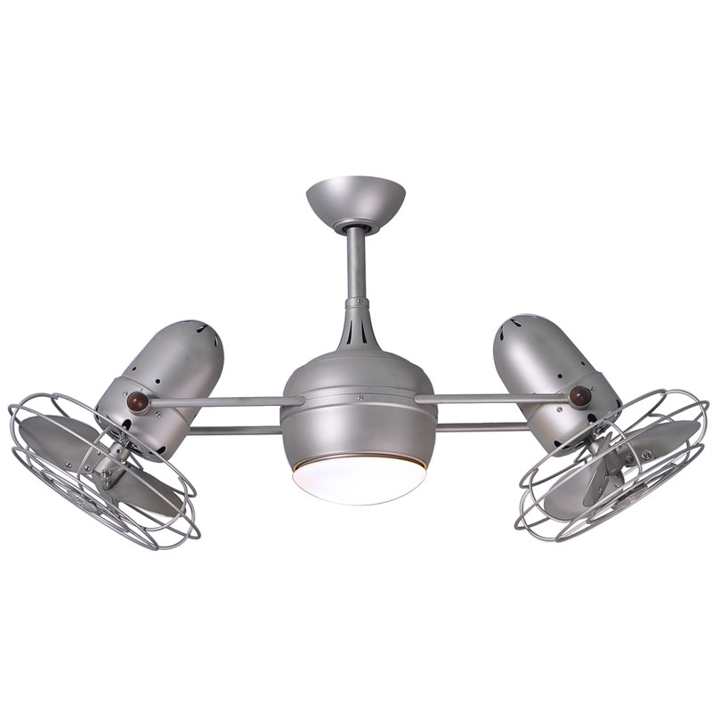 Dagny 13'' Ceiling Fan with LED Lights, Brushed Nickel
