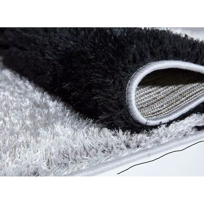 Solid Colour Shag Area Rug, Rectangle 160 x 230cm