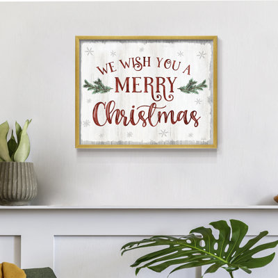 We Wish You -Framed Print - Restickable
