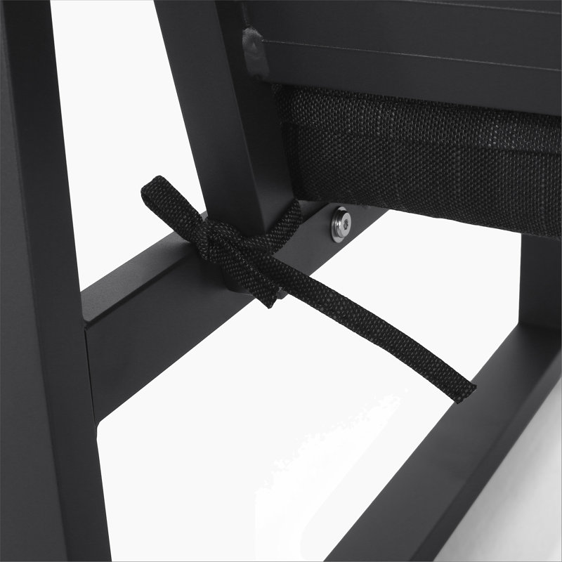 Ensemble de 2 chaises club d'extérieur en aluminium Navan