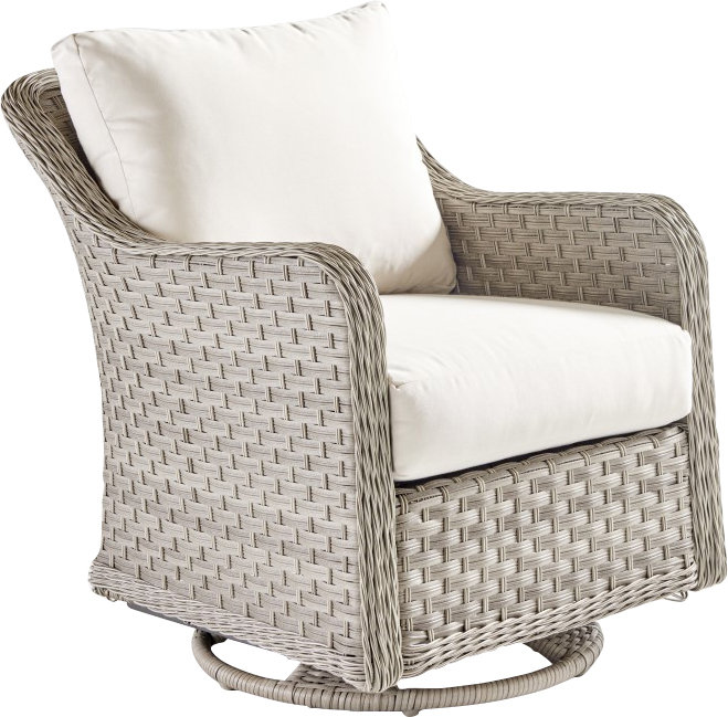 Sky Outdoor Glider with Sunbrella® Cushions, Spectrum Dove Sunbrella® Plainweave
