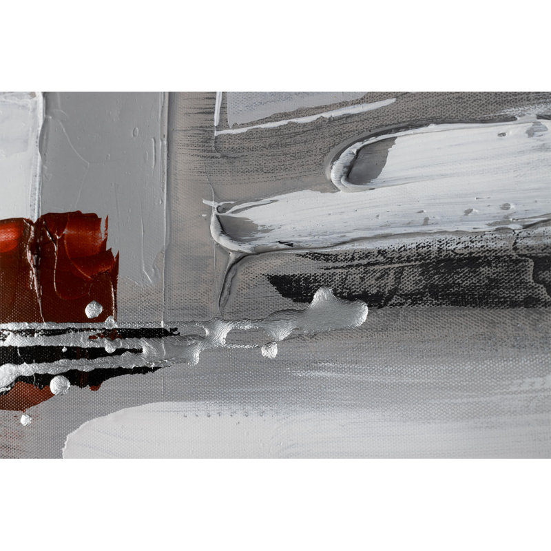 Hand-Painted Acrylic Painting Surrounded By Fog