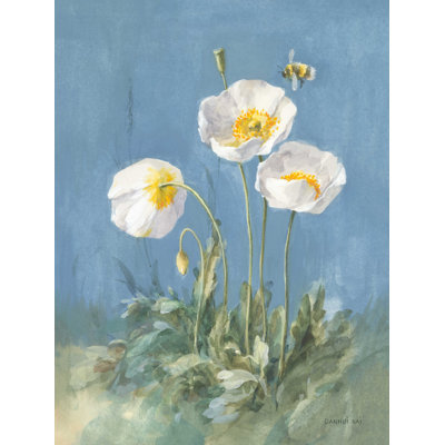 Coquelicots blancs II - impression sur toile tendue