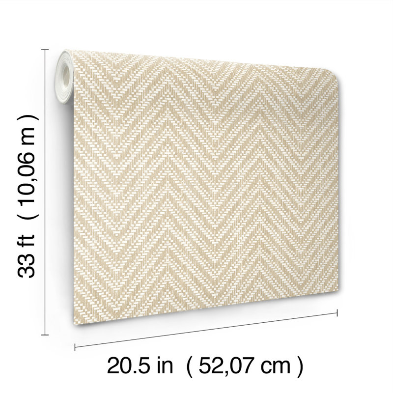 Rouleau de papier peint L 33 pi x l 20,5 po Ziggity, Neutre