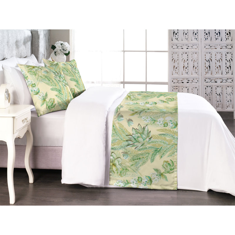 Ensemble de chemin de lit Ambesonne Greenery, Grand lit
