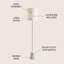 Lampe sur pied traditionnelle 62,5 po Bittner