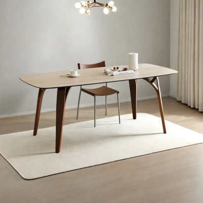 Unique and simple rectangular dining table