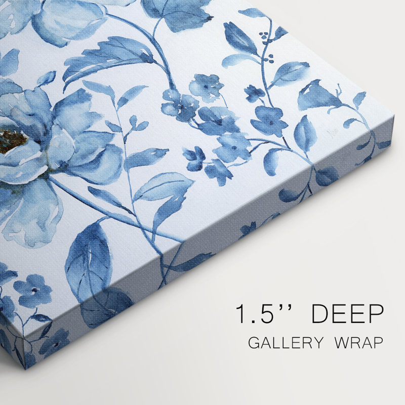 Bleu chinoiserie - Cavas enveloppés de galerie, H 36 po x l 24 po