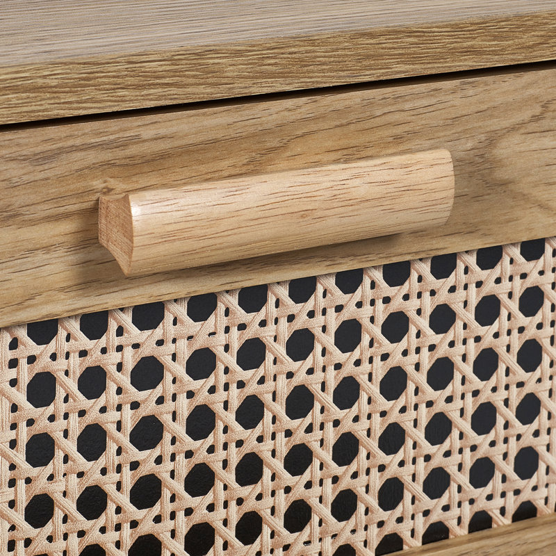 50cm W Manufactured Wood Bedside Table