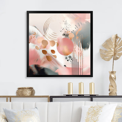 " Pink Rosegold Stripes Complexity I "