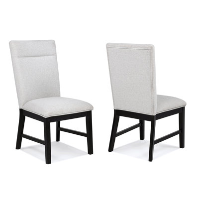Dining Chairs with Wooden Frame, Two Upholstered Chairs, Wooden Chairs for Dining Room