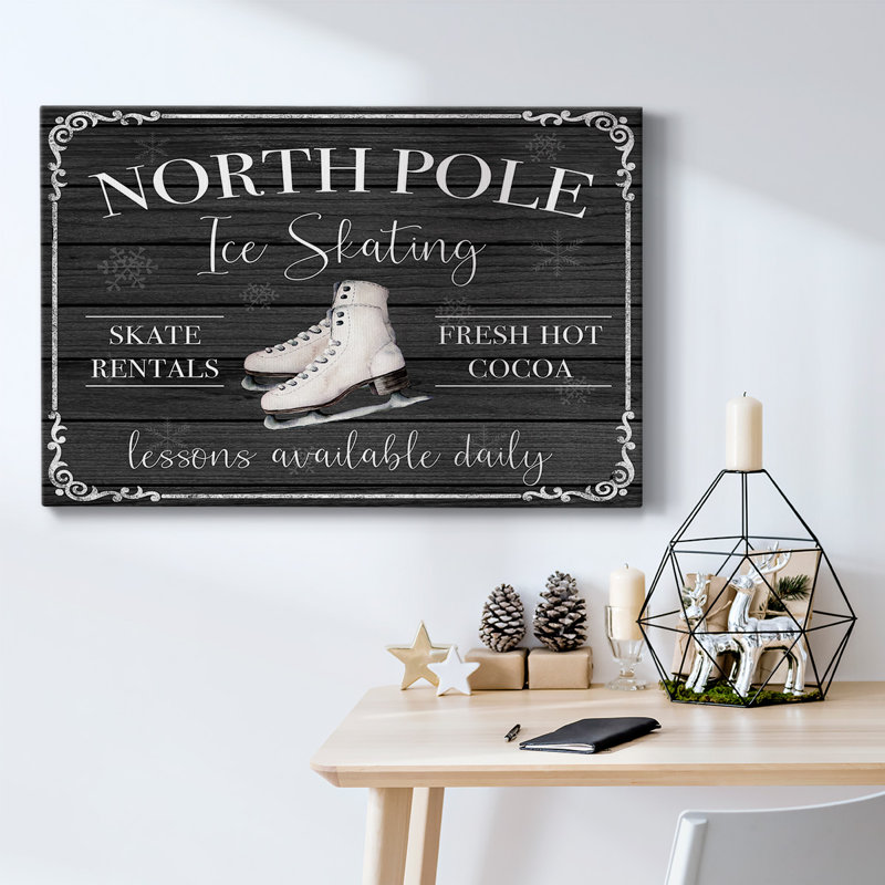 Toile tendue sur glace North Pole, H 32 po x l 48 po