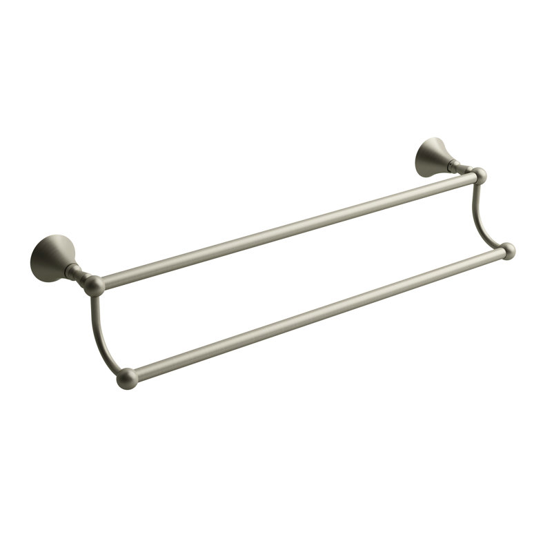 Double barre à serviettes Hudson, Nickel brossé