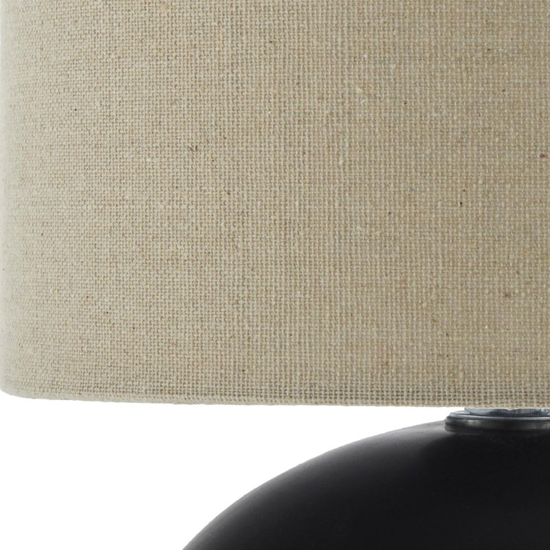 Lampe de table Pramit, Noir, noir, noir, noir