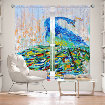 Ensemble de rideaux en polyester 2 pièces