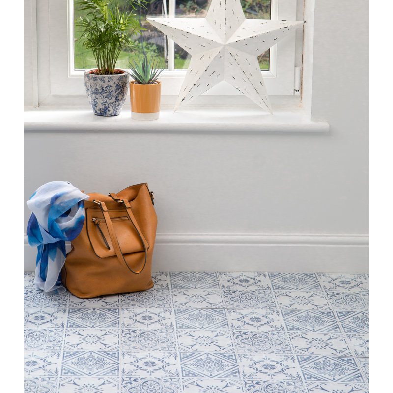 Bonnett Vintage Peel and Stick Vinyl 30 x 30cm PVC Mosaic Tile in White