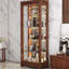 Armoire à vin murale en chêne massif 31,5 po Mid-Century Modern