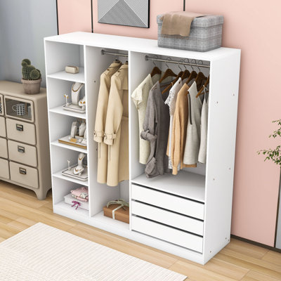 Armoire de rangement en bois avec 3 tiroirs Howser