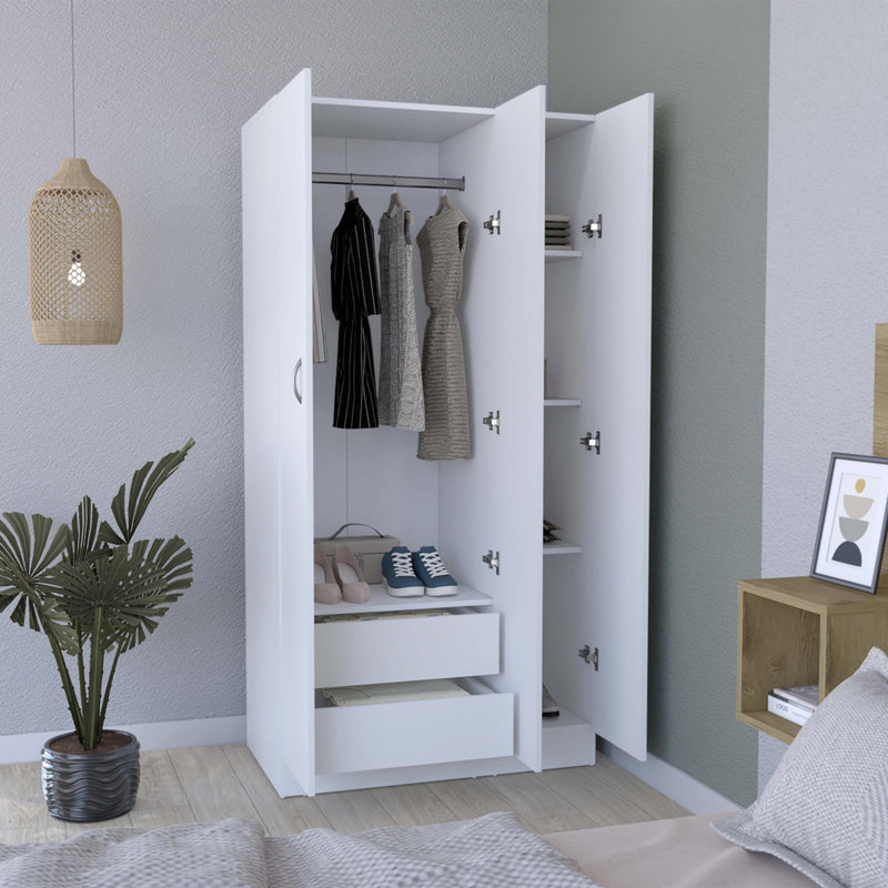Armoire Wardrobe With 3-Doors