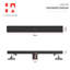 Drain de douche à grille linéaire 24 "avec crépine et crochet de levage - Drain en acier inoxydable moderne pour douches de salle de bain-72269759