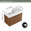 Meuble-lavabo flottant 24/30 po avec lavabo en résine et portes à fermeture douce-382079630-382079617