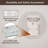 Adorna Round Frameless Backlit Mirror, LED Bathroom Vanity Mirror with Dimmable Brightness, Anti-fog Function, 50000h Lifetime, Shatterproof Film-88783305