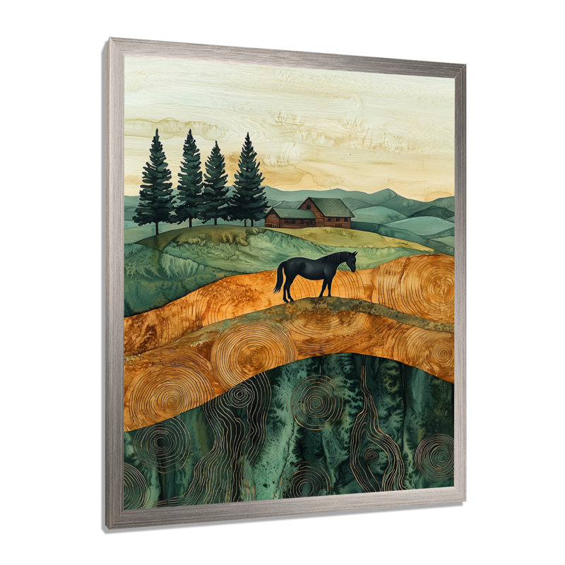 Margison - animaux, art mural sur toile, H 40 po x l 30 po, Argent argent, Reproduction encadrée d'une seule photo