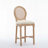 Caletha Upholstered Counter Stool with Solid Wood Frame-127421840