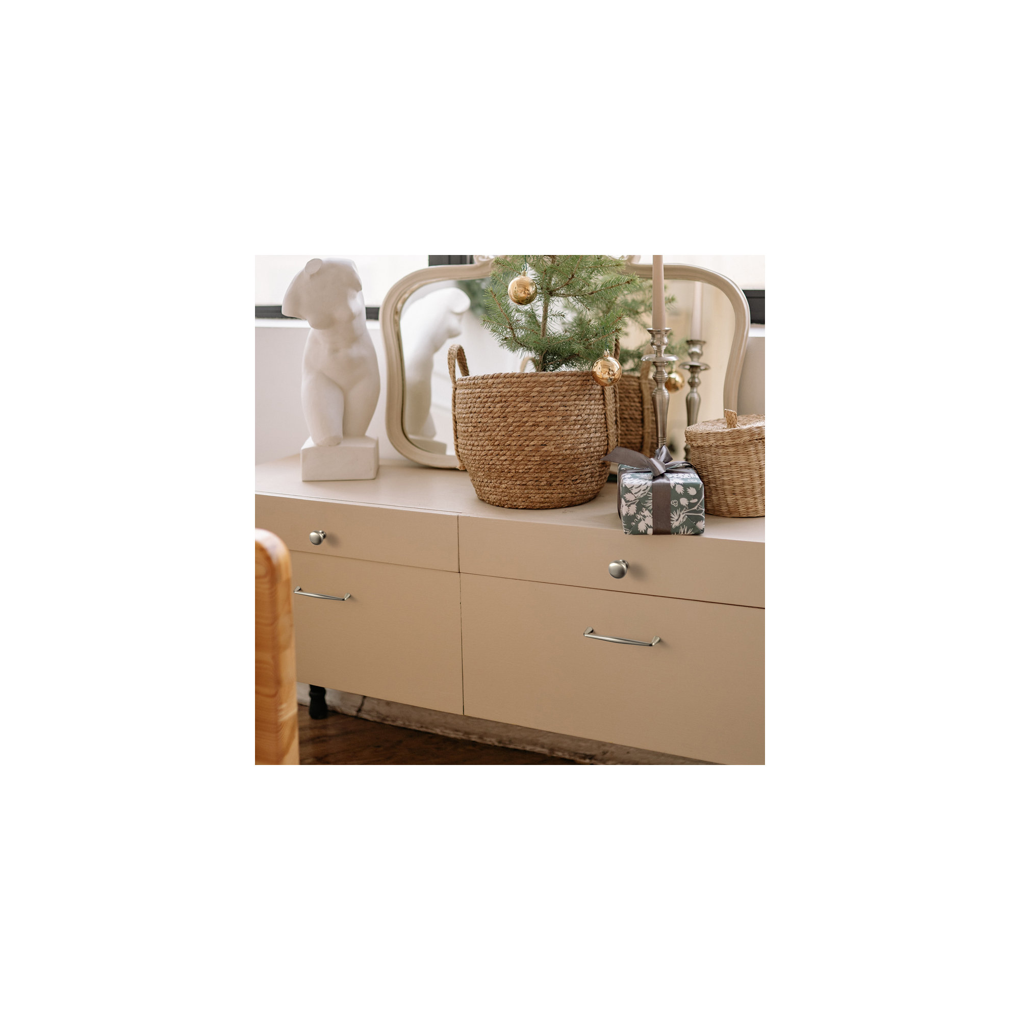 Center Bar Pull Multipack , Satin Nickel, 5 1/16"