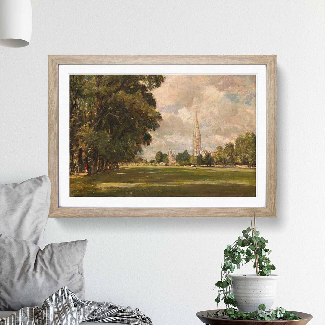 Salisbury Cathedral Vol.3 by John Constable - Framed Print