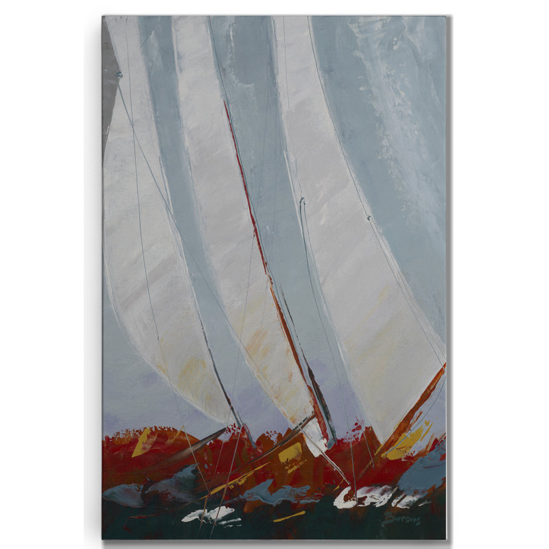 « racing the wind », peinture sur toile tendue, H 12 po x l 8 po x P 1 po