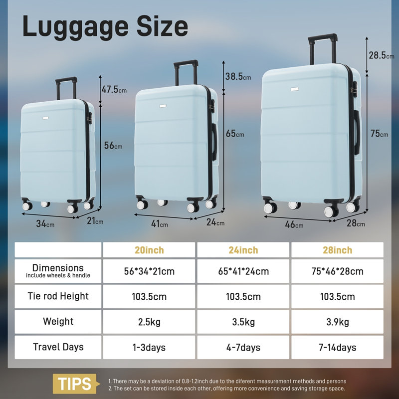 Valise à roulettes doubles Hardshell
