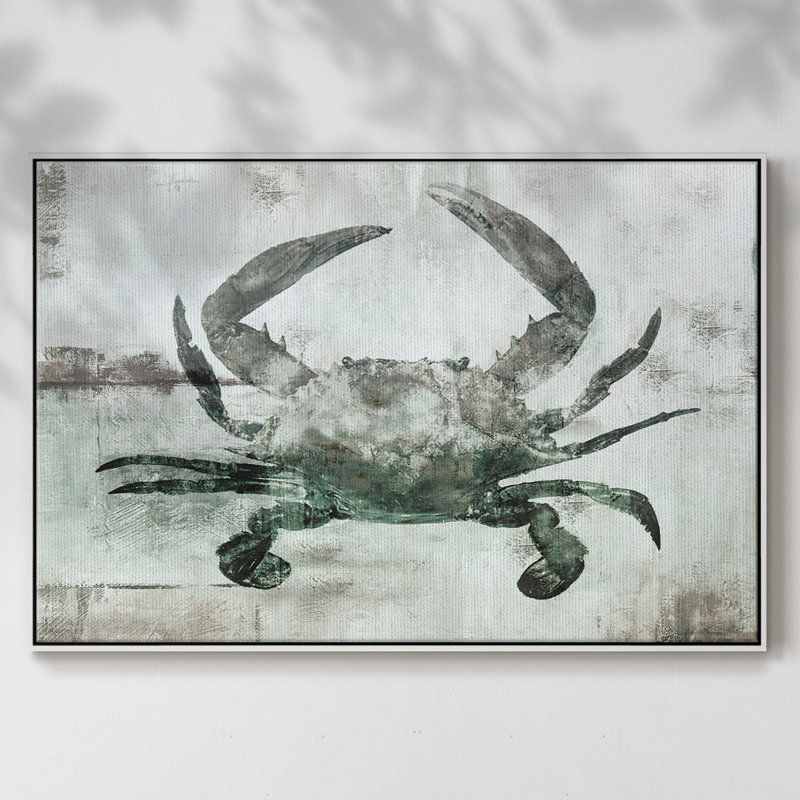 Toile tendue avec châssis neutre en crabe neutre I, H 17 po x l 25 po x P 2 po, Blanc
