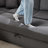 130" Wide U-Shaped Sectional Sofa With Multiple Storage Seats And 2-Seat Movable Ottoman, Gray Corduroy-1115954449