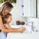 Centerset 2-Handle Waterful Bathroom Sink Faucet with Drain Assembly