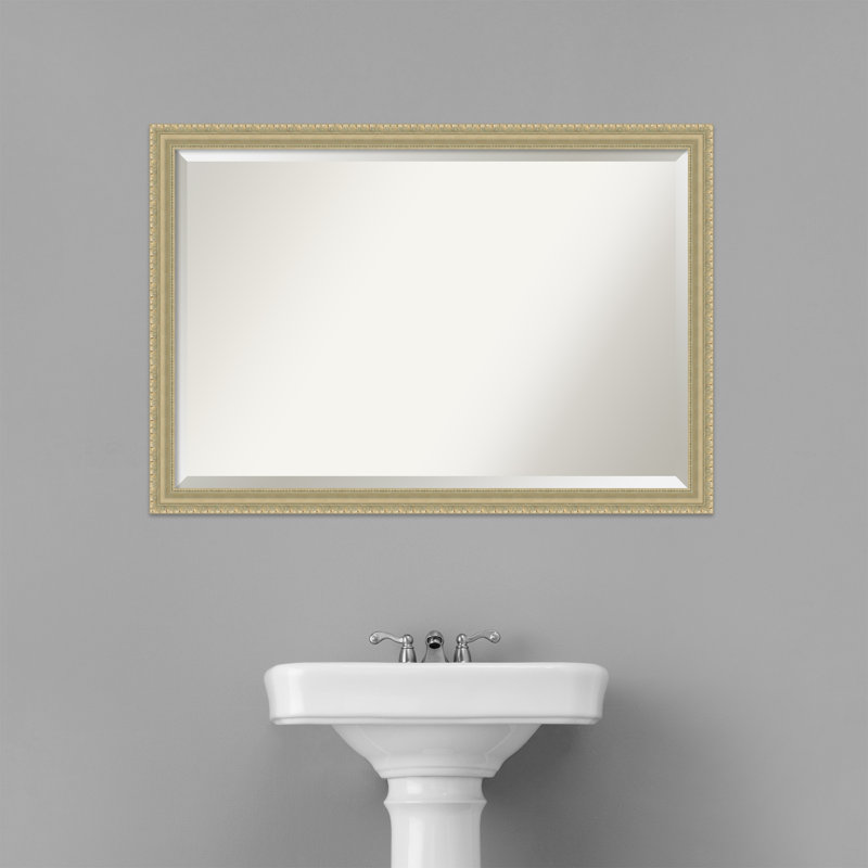 Kowal Wood Flat Wall Mirror, 27" H x 39" W