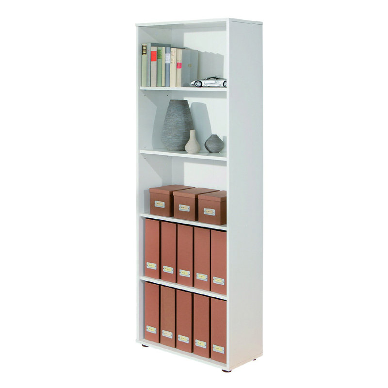 Anfrenee 180cm H x 60cm W Standard Bookcase, White