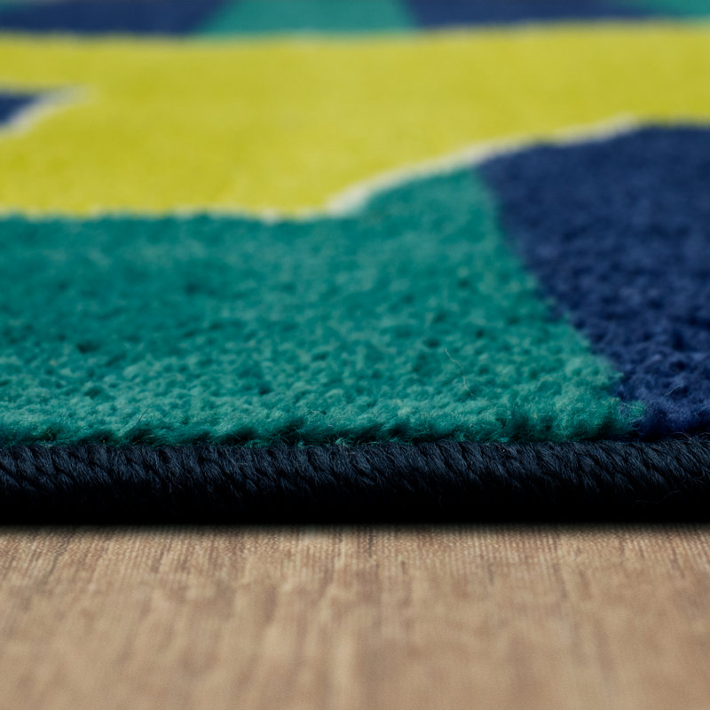 Rectangle Machine Tufted Nylon Rug, Rectangle 5' x 8'