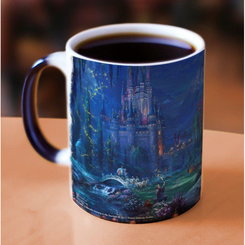 Verres à changement de chaleur Thomas Kinkade - Cendrillon dansant Cendrillon - 11 oz