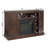 Farmhouse Classic Media TV Stand Entertainment Console For TV Up To 50" With 18" Electric Fireplace Insert With Open And Closed Storage Space, 47"W*15.5"D*30.75"H