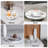 Guein 12” Round Natural Marble Tray-873599672